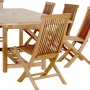 set 233 -- 39 x 71-94 inch rectangular extension table (tb-e016) & folding chairs (ch-139)